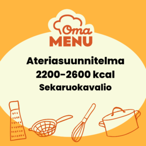 Ateriasuunnitelma 2200 kcal