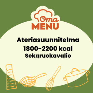 Ateriasuunnitelma 1800 kcal